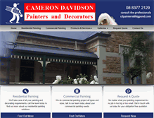 Tablet Screenshot of camerondavidsonpainters.com.au